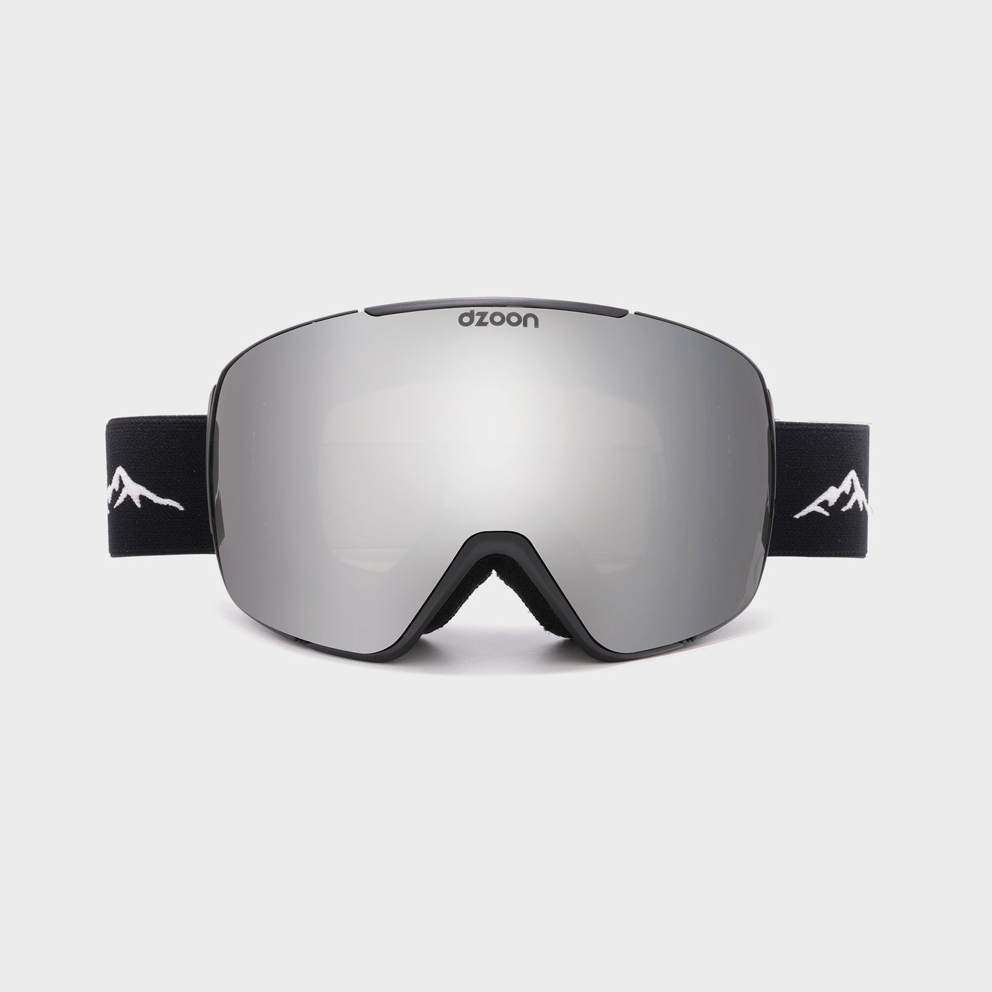 GlacierX Snowboard and Ski Goggles Silver Mirror