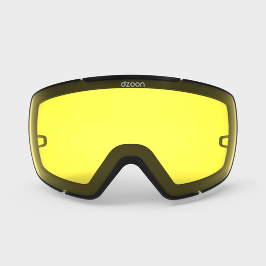 Yellow Transparent Magnetic Lens for GlacierX Goggles